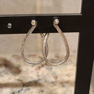 Silver Brighton loop earring